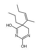 5-pent-2-en-2-yl-5-propyl-1,3-diazinane-2,4-dione结构式