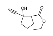 ethyl (1R,2R)-2-cyano-2-hydroxycyclopentane-1-carboxylate Structure