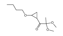 1-n-butoxy-2-(α,α-dimethoxypropionyl)cyclopropane Structure