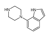1H-Indole, 7-(1-piperazinyl)- Structure