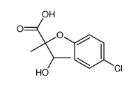 2-(4-chlorophenoxy)-3-hydroxy-2-methylbutanoic acid Structure