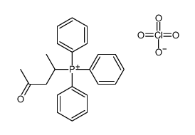 4-oxopentan-2-yl(triphenyl)phosphanium,perchlorate Structure