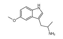 5-Methoxy-a-methyltryptamine结构式