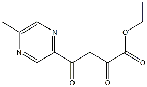 ethyl 4-(5-methyl-2-pyrazinyl)-2,4-dioxobutanoate结构式