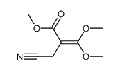 2-cyanomethyl-3,3-dimethoxy-acrylic acid methyl ester结构式