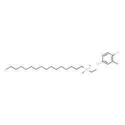 ethylhexadecyldimethylammonium 4-chloro-3-cresolate structure