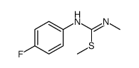 methyl N-(4-fluorophenyl)-N'-methylcarbamimidothioate结构式