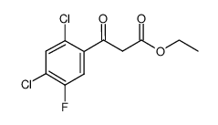 Benzenepropanoic acid,2,4-dichloro-5-fluoro-b-oxo-, ethyl ester structure