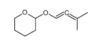 1-(2-Tetrahydropyranoxy)-3-methyl-1,2-butadiene结构式
