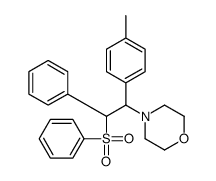 4-[2-(benzenesulfonyl)-1-(4-methylphenyl)-2-phenylethyl]morpholine结构式
