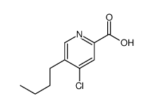 5-butyl-4-chloropyridine-2-carboxylic acid结构式
