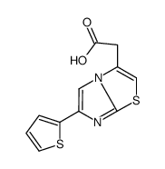 (6-THIEN-2-YLIMIDAZO[2,1-B][1,3]THIAZOL-3-YL)ACETIC ACID结构式