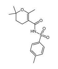 3,4-Dihydro-2,2,6-trimethyl-N-<(4-methylphenyl)-sulfonyl>-2H-pyran-5-carboxamide结构式