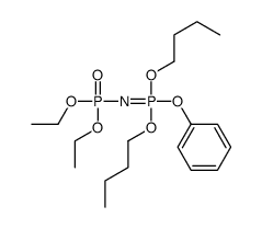 dibutoxy-diethoxyphosphorylimino-phenoxy-λ5-phosphane Structure