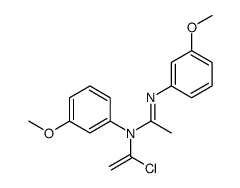 N-(1-chloroethenyl)-N,N'-bis(3-methoxyphenyl)ethanimidamide结构式