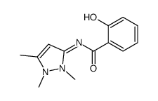 2-hydroxy-N-(1,2,5-trimethylpyrazol-3-ylidene)benzamide Structure