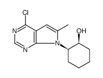 Cyclohexanol, 2-(4-chloro-6-methyl-7H-pyrrolo[2,3-d]pyrimidin-7-yl)-, cis Structure