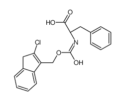 (2S)-2-[(2-chloro-3H-inden-1-yl)methoxycarbonylamino]-3-phenylpropanoic acid结构式