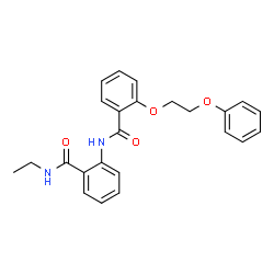 N-{2-[(ethylamino)carbonyl]phenyl}-2-(2-phenoxyethoxy)benzamide Structure