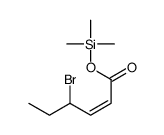 trimethylsilyl 4-bromohex-2-enoate Structure