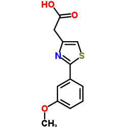 [2-(3-Methoxyphenyl)-1,3-thiazol-4-yl]acetic acid structure