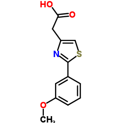 [2-(3-Methoxyphenyl)-1,3-thiazol-4-yl]acetic acid结构式