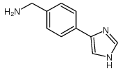 4-(1H-IMIDAZOL-4-YL)-BENZYLAMINE结构式
