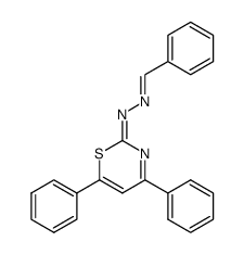 4,6-Diphenyl-1,3-thiazin-2-on-benzylidenhydrazon结构式