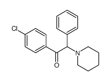 1-(4-chlorophenyl)-2-phenyl-2-piperidin-1-ylethanone Structure