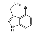4-溴-1H-吲哚-3-甲胺结构式
