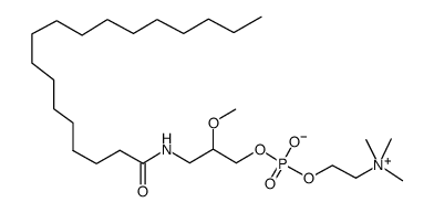 rac-3-Octadecanamido-2-Methoxypropan-1-ol Phosphocholine Structure