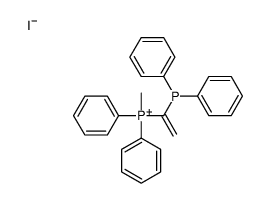 1-diphenylphosphanylethenyl-methyl-diphenylphosphanium,iodide Structure