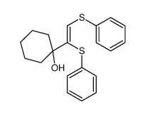 1-[1,2-bis(phenylsulfanyl)ethenyl]cyclohexan-1-ol Structure