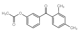 3-ACETOXY-2',4'-DIMETHYLBENZOPHENONE structure