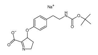 Sodium; 3-[4-(2-tert-butoxycarbonylamino-ethyl)-phenoxy]-4,5-dihydro-3H-pyrrole-2-carboxylate Structure