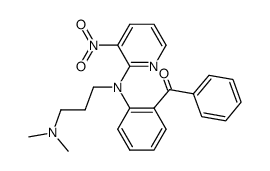 [2-[[3-(dimethylamino)propyl](3-nitro-2-pyridinyl)amino]phenyl]phenylmethanone Structure