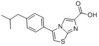 3-[4-(2-methylpropyl)phenyl]imidazo[2,1-b]thiazole-6-carboxylic acid Structure