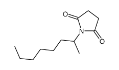 1-octan-2-ylpyrrolidine-2,5-dione Structure