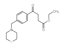 ETHYL 4-OXO-4-[4-(THIOMORPHOLINOMETHYL)PHENYL]BUTYRATE结构式