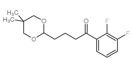 2',3'-DIFLUORO-4-(5,5-DIMETHYL-1,3-DIOXAN-2-YL)BUTYROPHENONE结构式