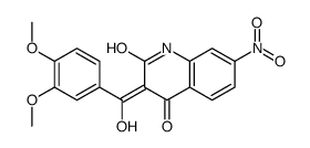 (3E)-3-[(3,4-dimethoxyphenyl)-hydroxymethylidene]-7-nitro-1H-quinoline-2,4-dione Structure