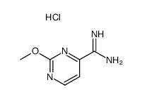 2-methoxypyrimidine-4-carboxamidinium chloride结构式