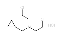 2-chloro-N-(2-chloroethyl)-N-(cyclopropylmethyl)ethanamine structure