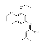 N-(3,4-diethoxy-5-methylphenyl)-3-methylbut-2-enamide Structure