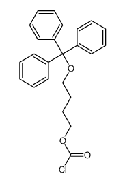 4-trityloxybutyl carbonochloridate Structure