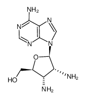 9-(2,3-Diamino-2,3-dideoxy-β-D-ribofuranosyl)adenine Structure