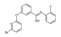 3-(6-bromopyridin-2-yl)oxy-N-(2-fluorophenyl)benzamide结构式