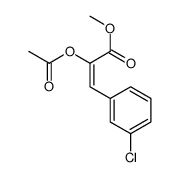 methyl 2-acetyloxy-3-(3-chlorophenyl)prop-2-enoate结构式