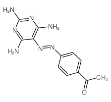 1-[4-(2,4,6-triaminopyrimidin-5-yl)diazenylphenyl]ethanone结构式