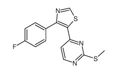 4-(4-fluorophenyl)-5-(2-methylsulfanylpyrimidin-4-yl)-1,3-thiazole Structure